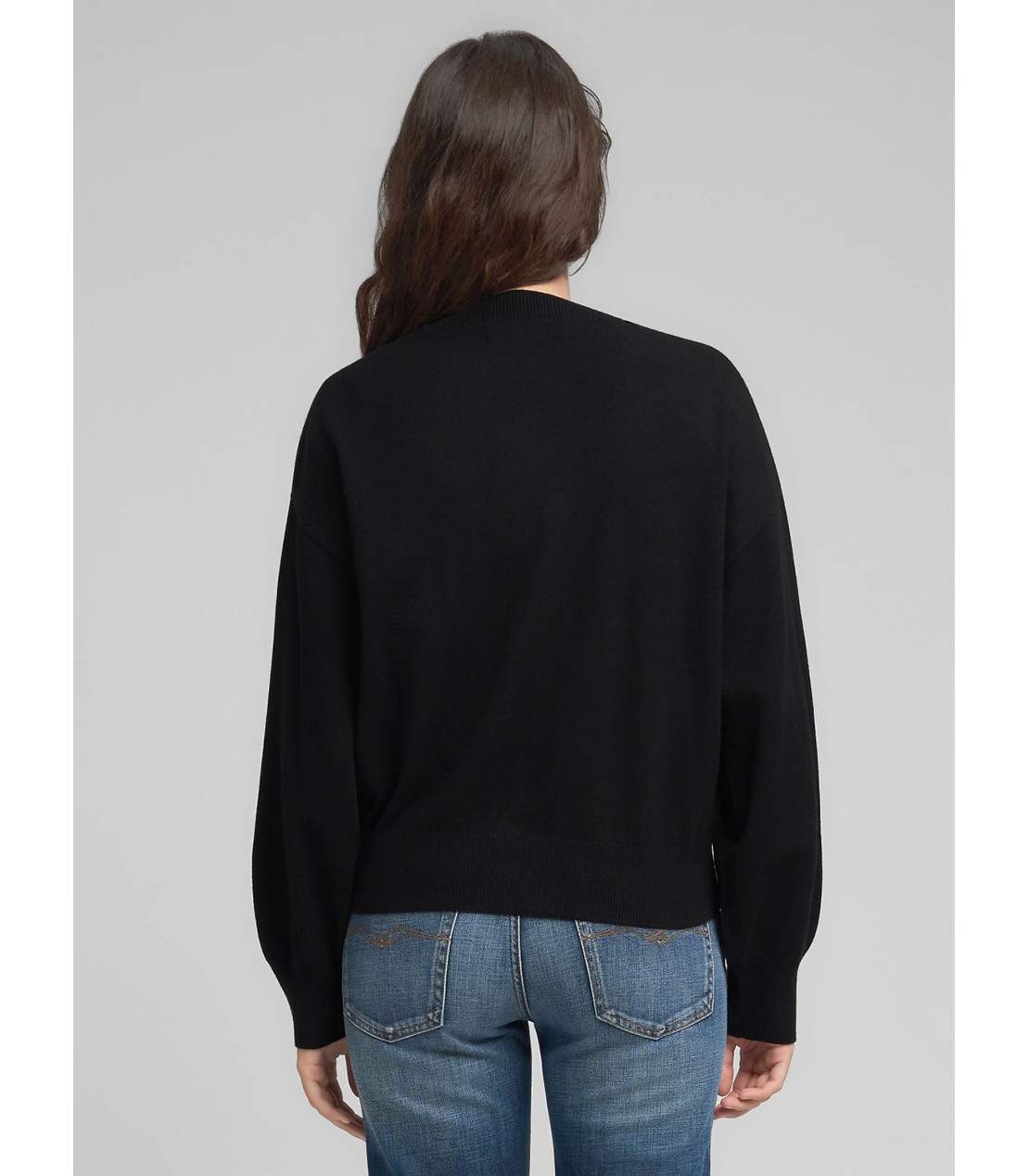 パフスリーブ クルーネックプルオーバー（セットアップ） 詳細画像 ブラック 3